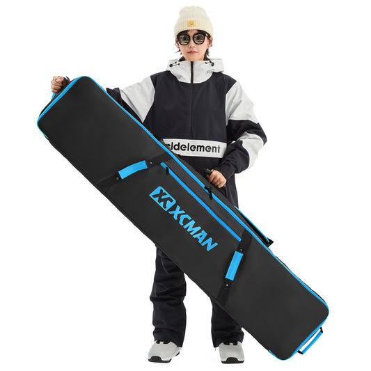 XCMAN Snowboard Padded Bag For Air Travel - Fully Padded Ski Bag Waterproof Snowboarding Bag for Travel Snowboard Boots