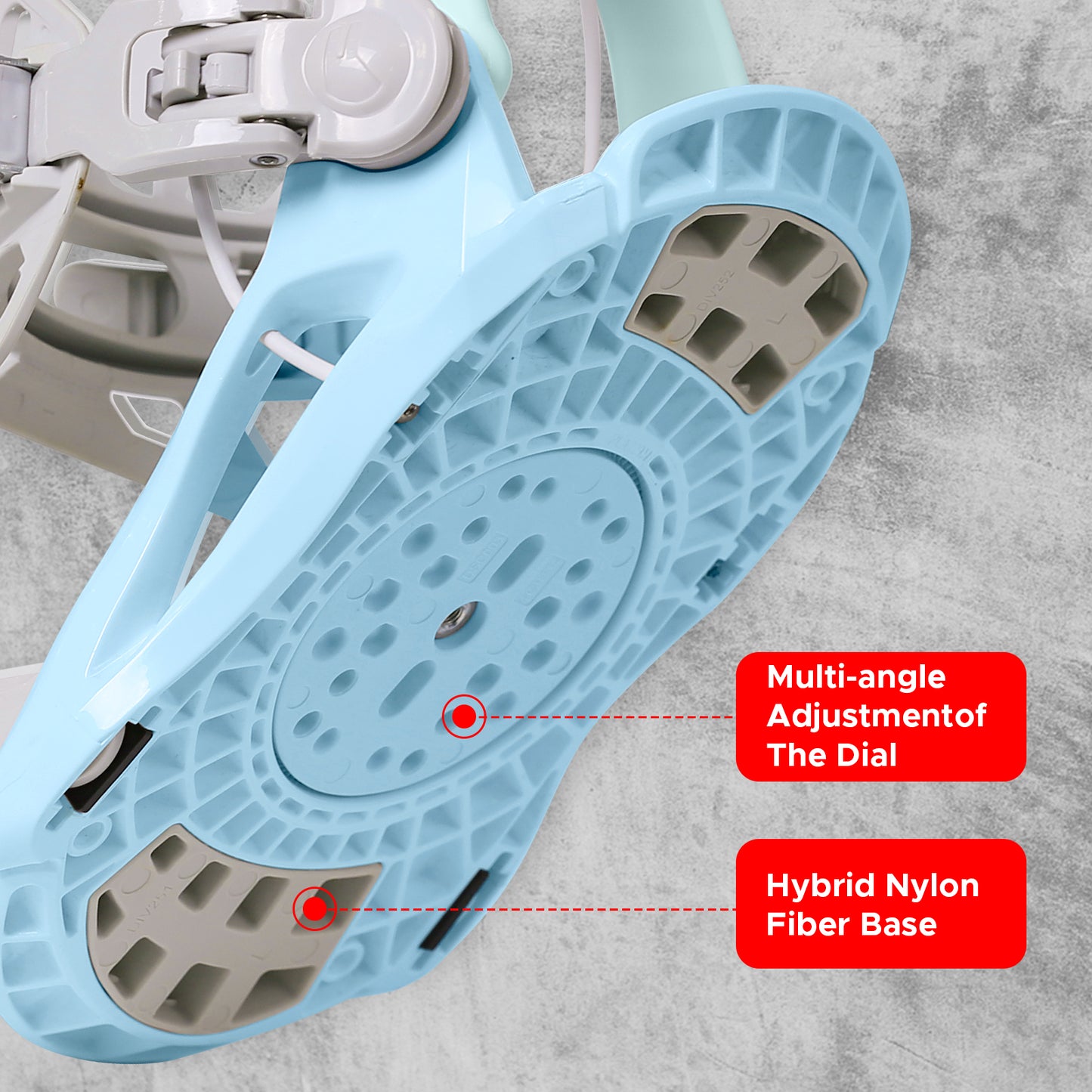 Xcman Snowboard Bindings-360 seco-White&Blue