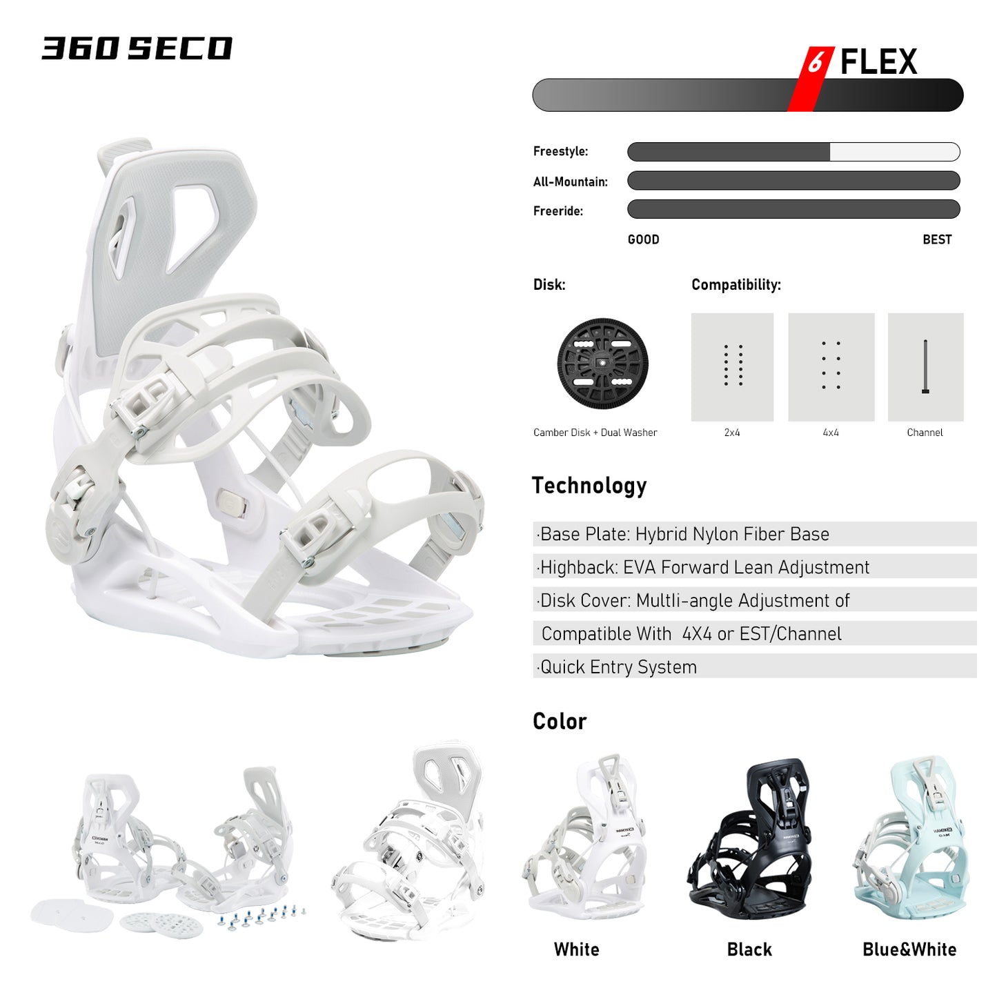 XCMAN Snowboard Packages Burner-360 seco 2025