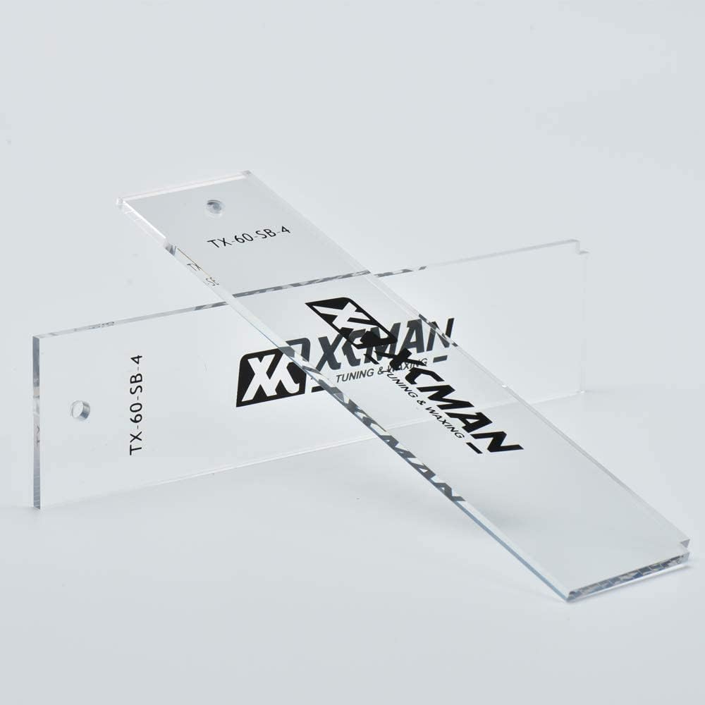 XCMAN Alpine Ski Freeride & Snowboard Base Wax Plastic Scraper 2pcs