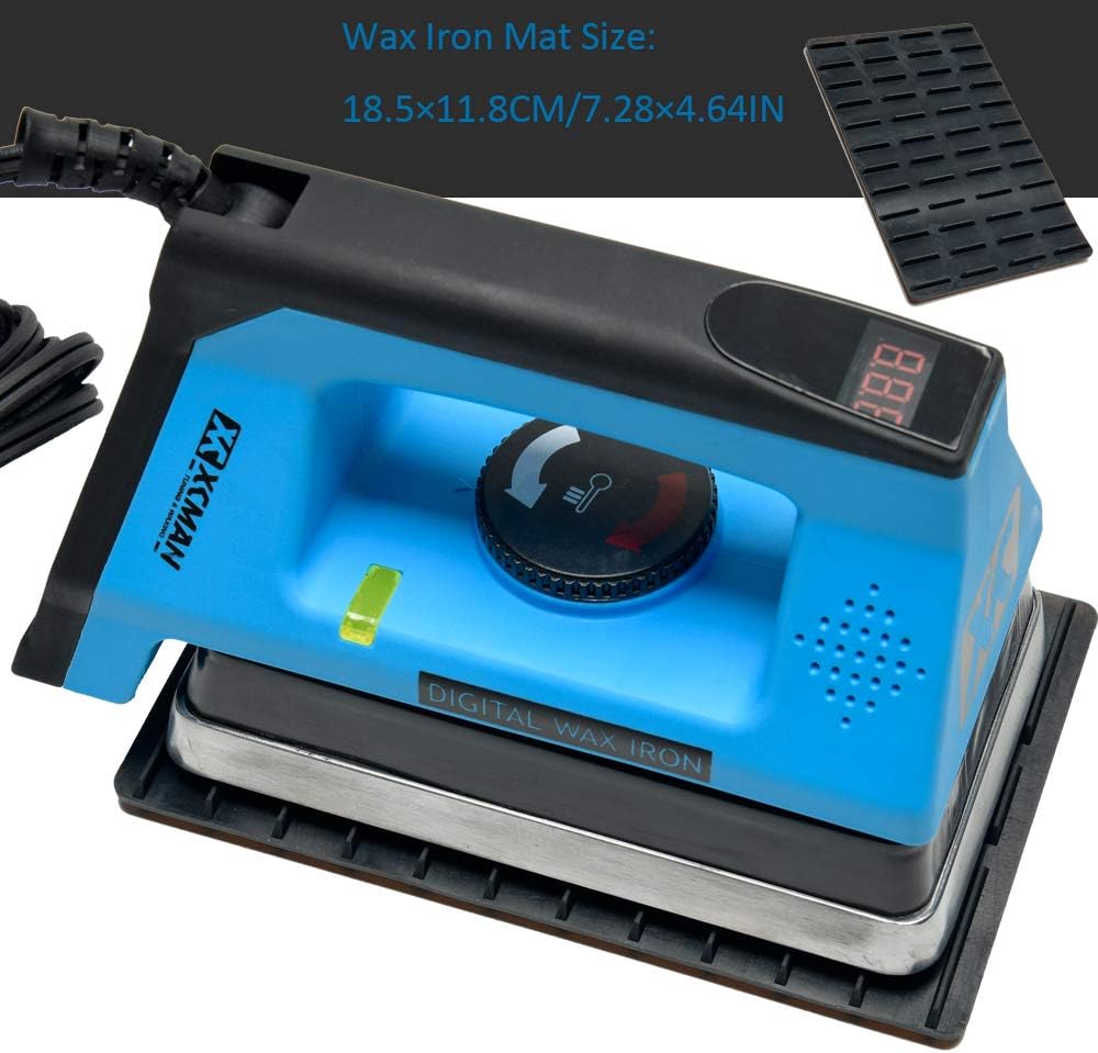 XCMAN Ski Snowboard Digital Waxing Iron 110V 800W Precise Controlling Temperature