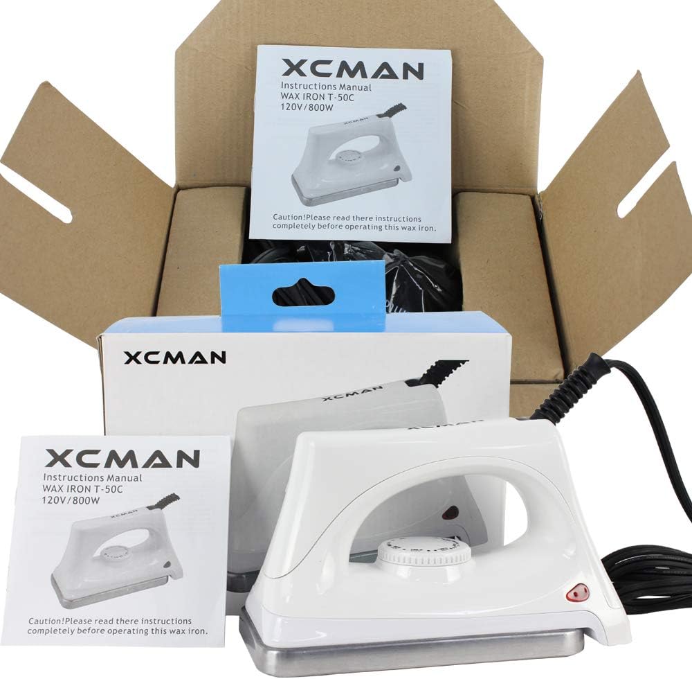 XCMAN Ski Snowboard Waxing Iron 120V 800W with Dimpled Base Plate and Good Thermosta High Temperature Control Accuracy