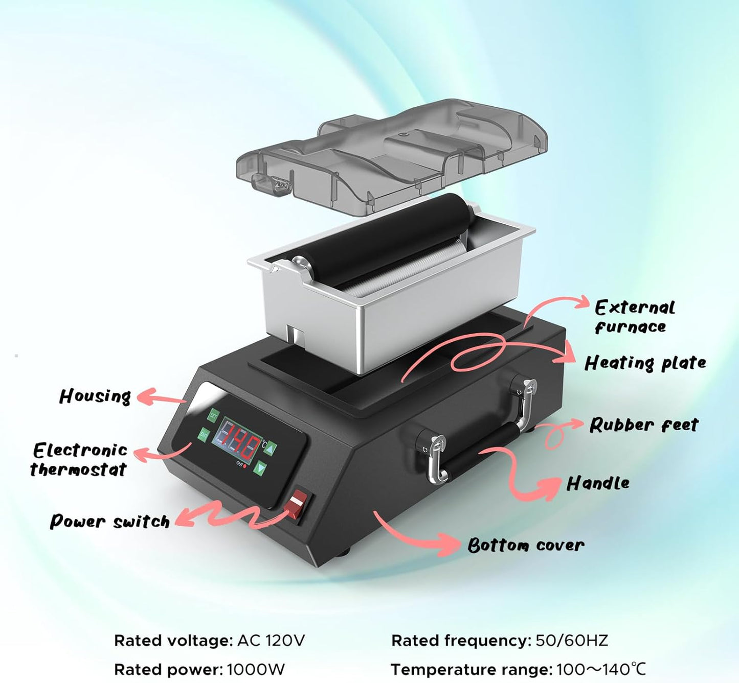 XCMAN Ski Snowboard Waxing Machine Detachable