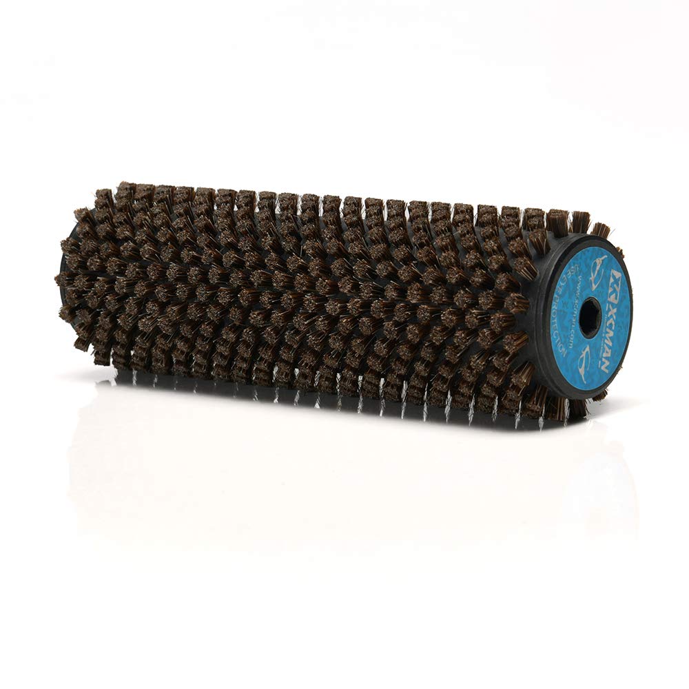 XCMAN Ski Snowboard Roto Brush 200mm Length-Horsehair,Nylon,Axle with Safety Shield/Hood - Sold Separately.