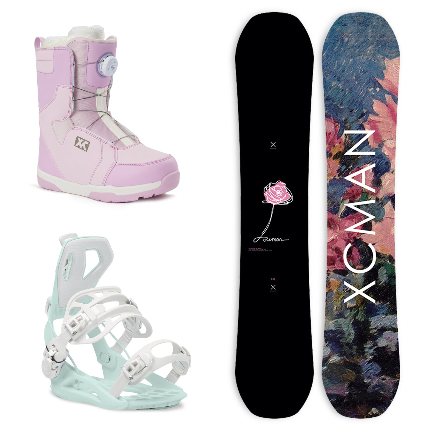 XCMAN Snowboard Packages Thorns Stigmata-360 seco 2025