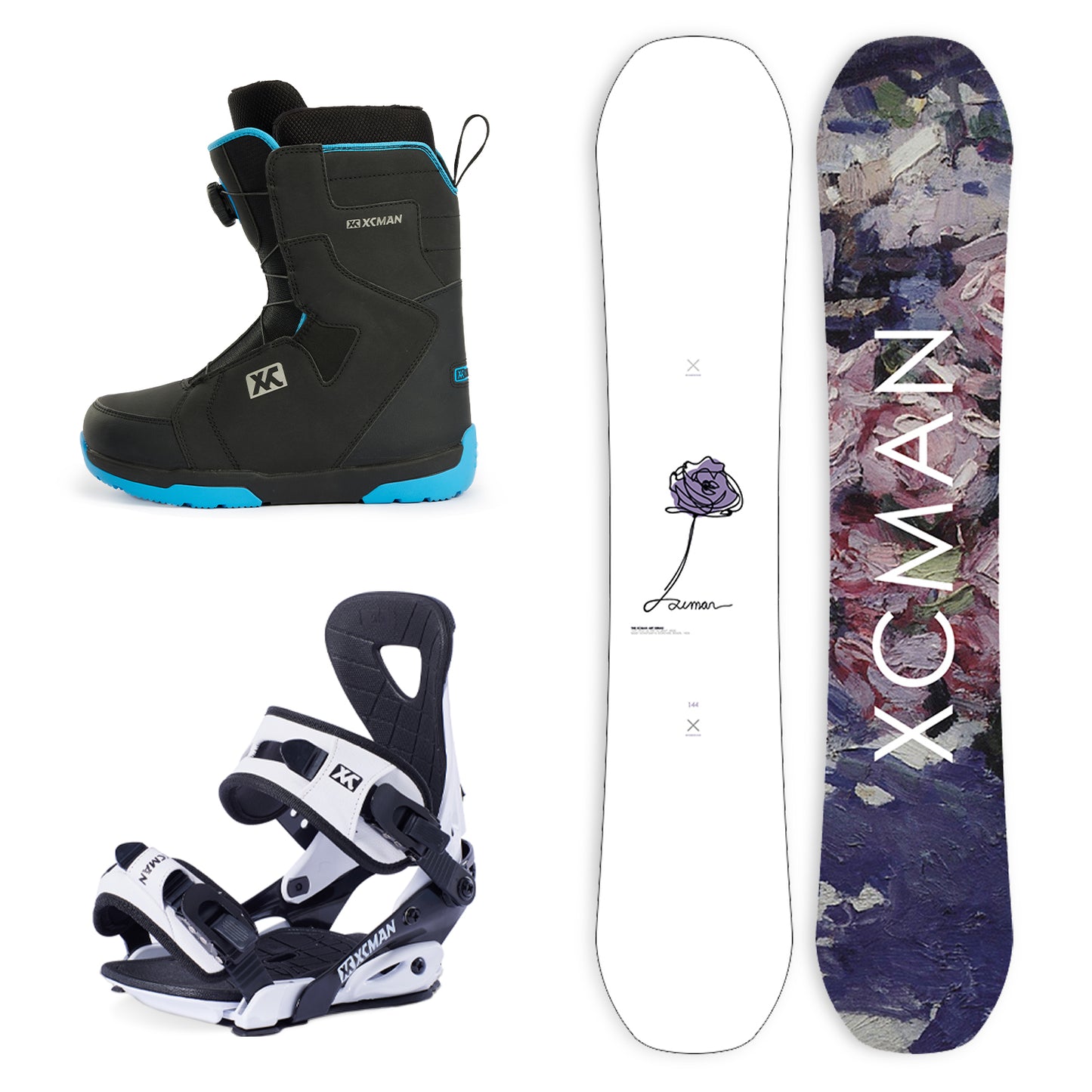 XCMAN Snowboard Packages Lunar Wisteria-M2 2025