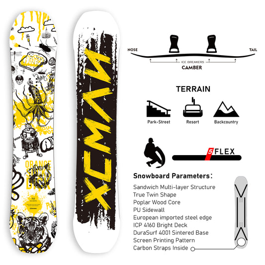 xcman snowboard paremeters terrain camber xcmansport