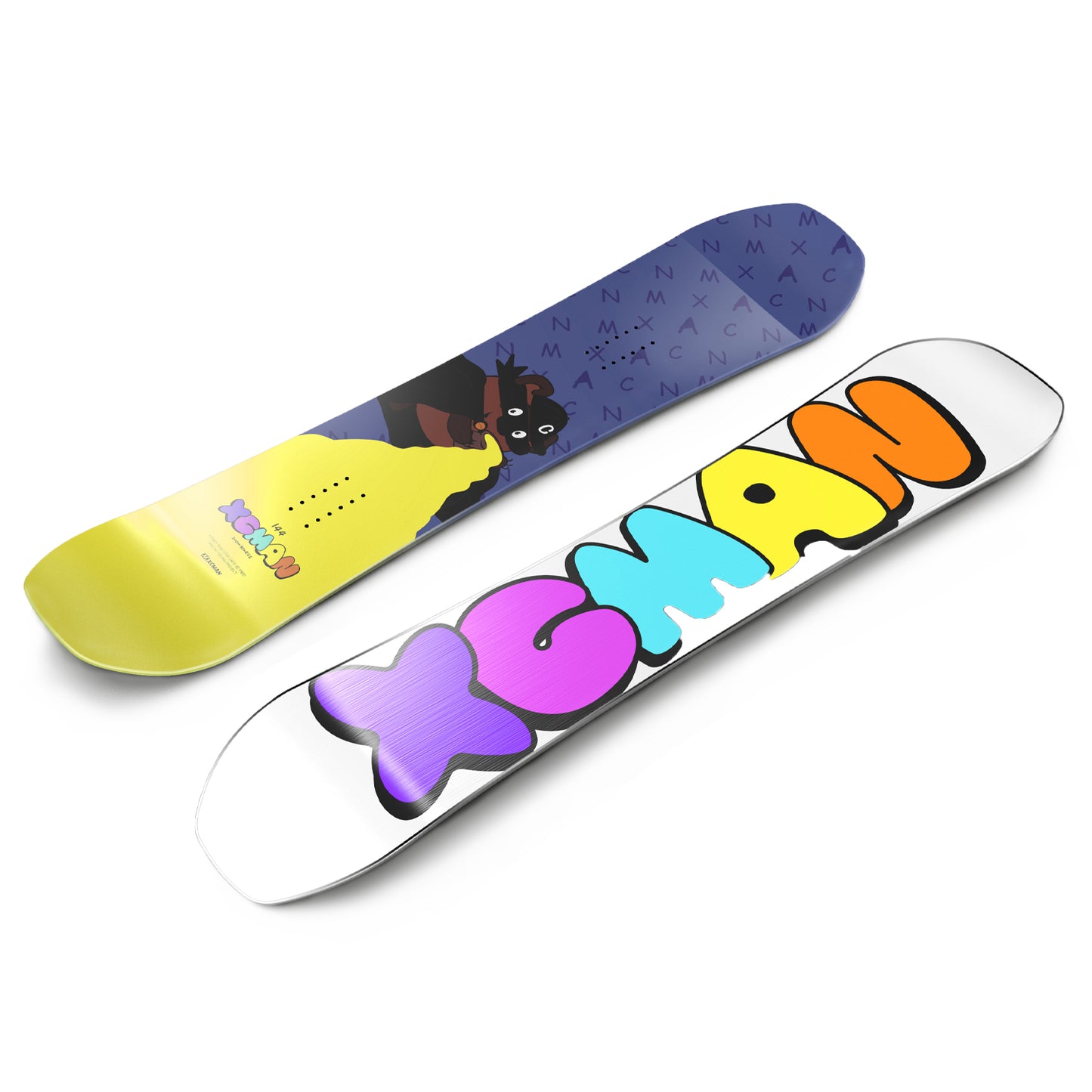 XCMAN All Mountain Snowboard Rainbow Cheese Chase