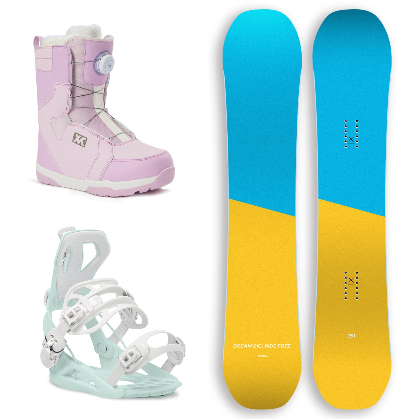 XCMAN Snowboard Packages Citrus Horizon-360 seco 2025