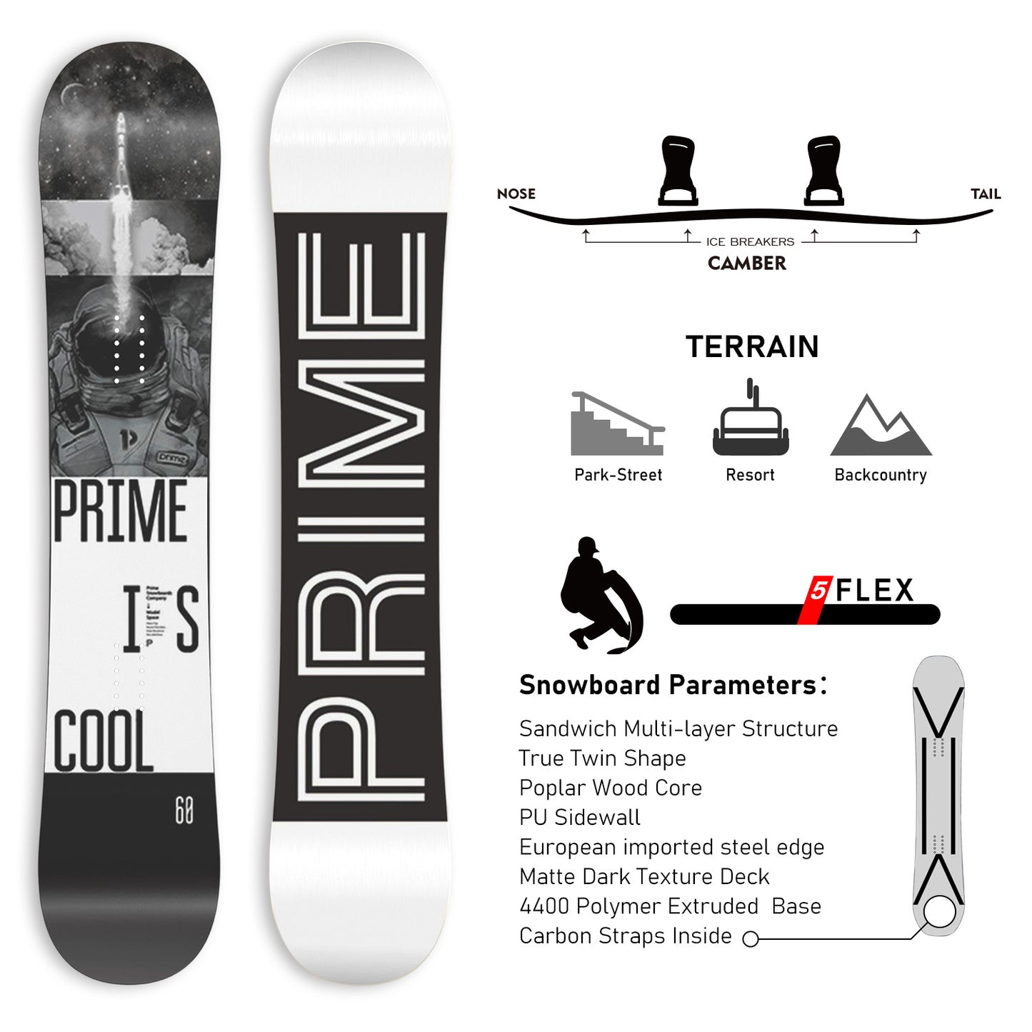 TERROR All Mountain Snowboard SPACE