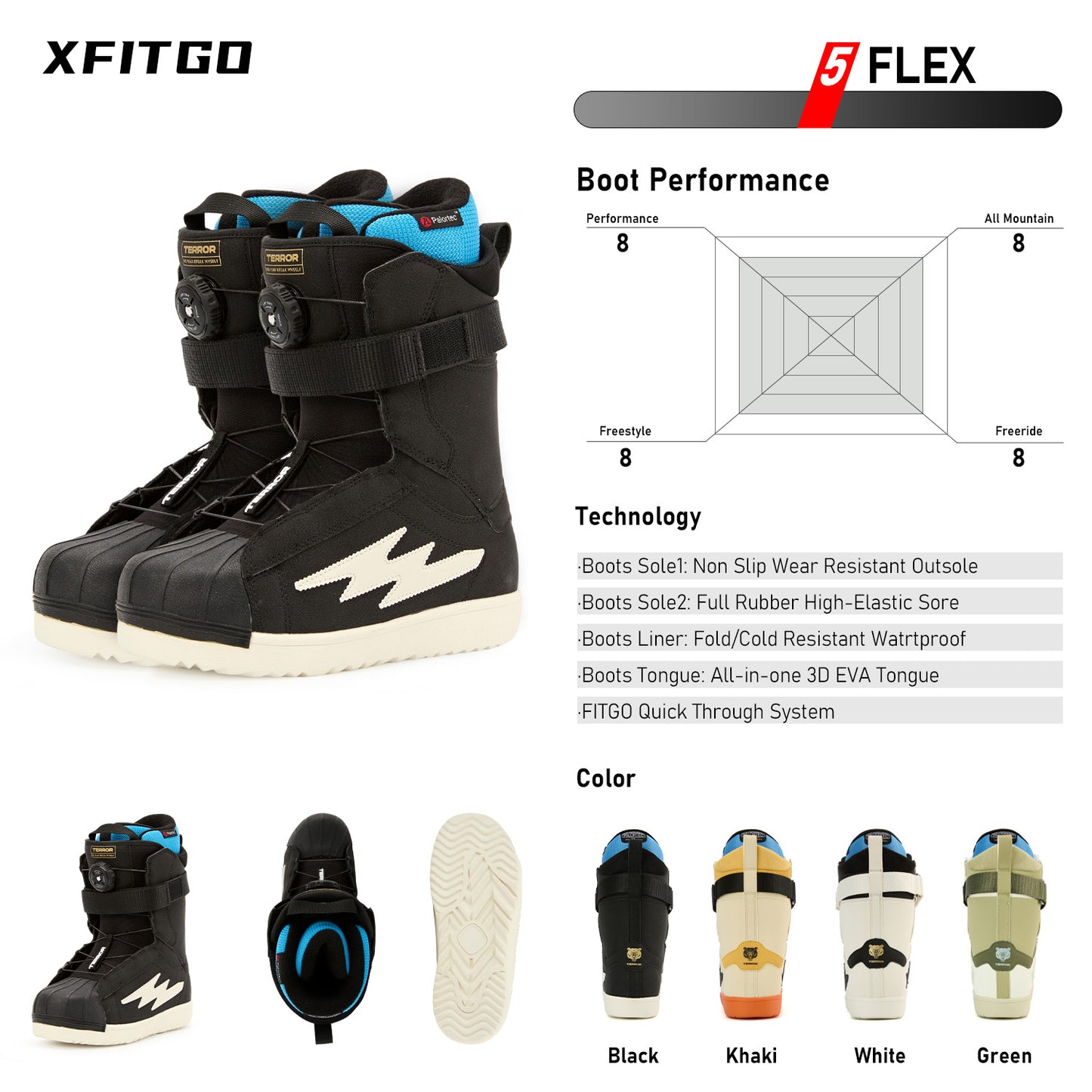 TERROR Snowboard Boots -SD-Black