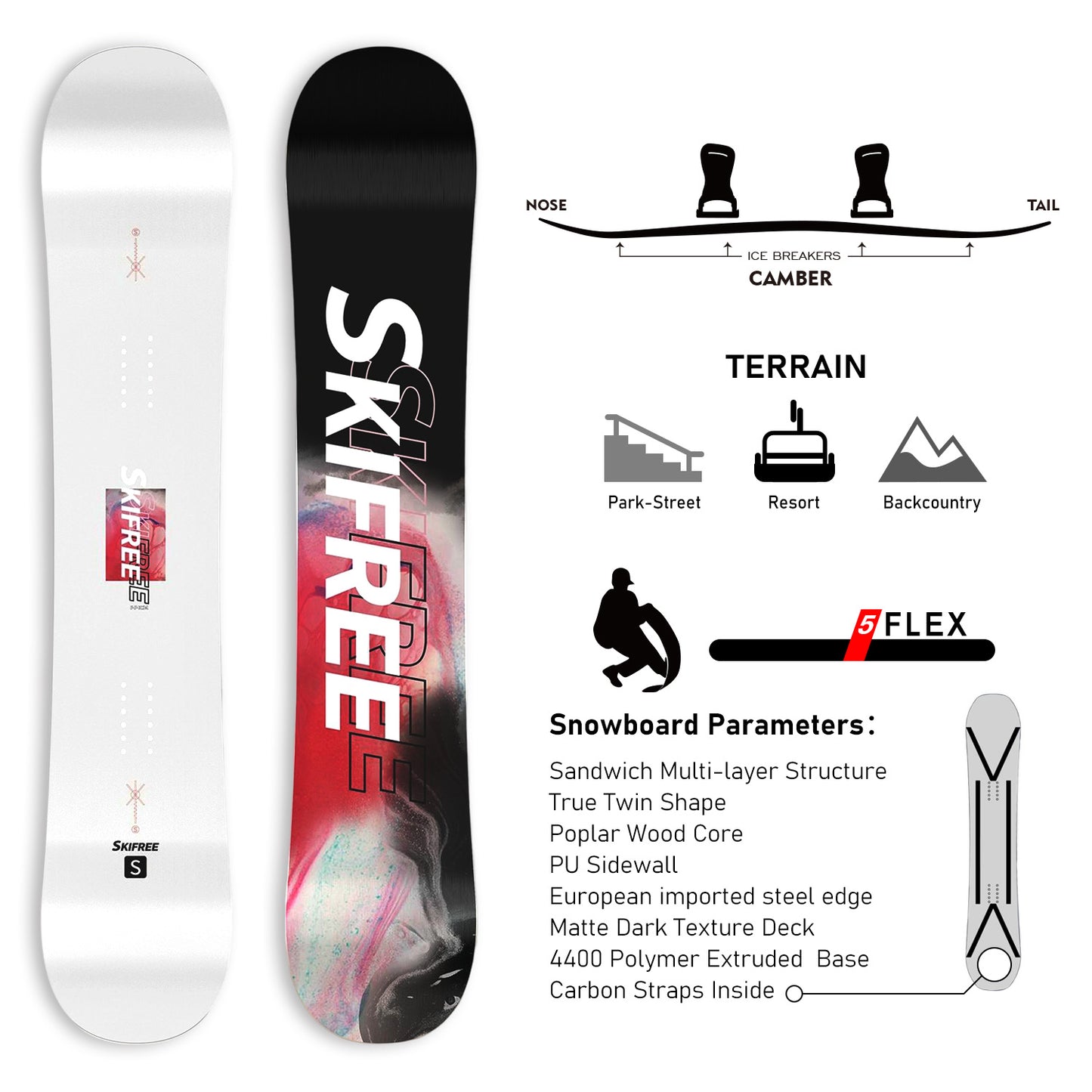 TERROR All Mountain Snowboard ETERNAL