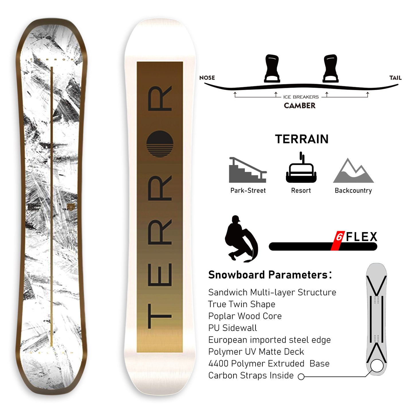 TERROR All Mountain Snowboard GRAMMY