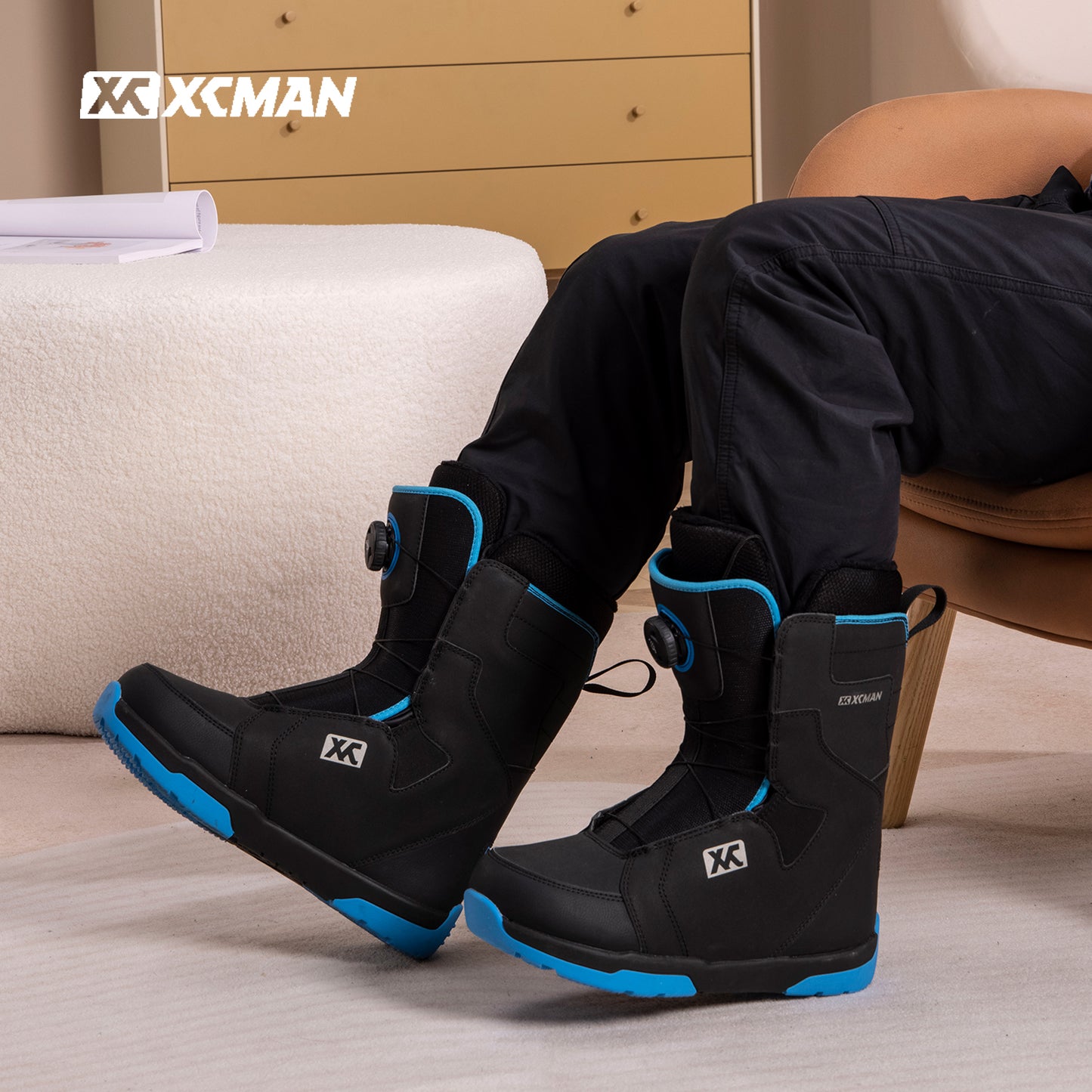 XCMAN Snowboard Boots-XFITGO Black