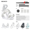 Xcman Snowboard Bindings-360 seco-White