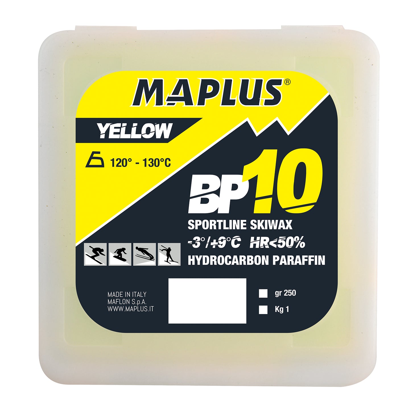 MAPLUS BP10 Performance Solid Wax Base YELLOW 250g MW0312