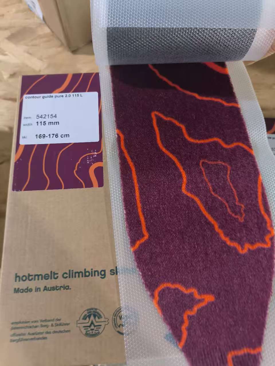 CONTOUR climbing skins guide PURE 100% race mohair - 115mm X 161 - 168cm