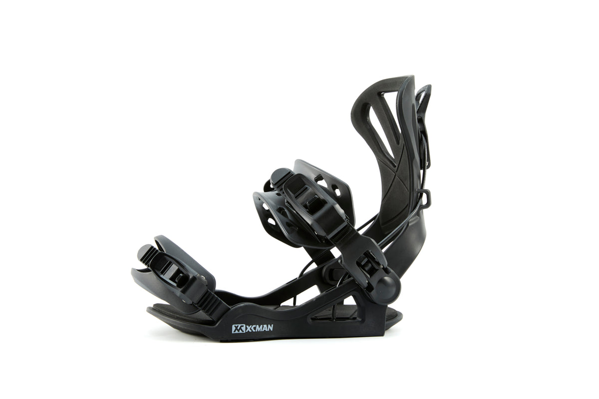 Xcman 360 Seco Pro All-Mountain Snowboard Bindings - Black