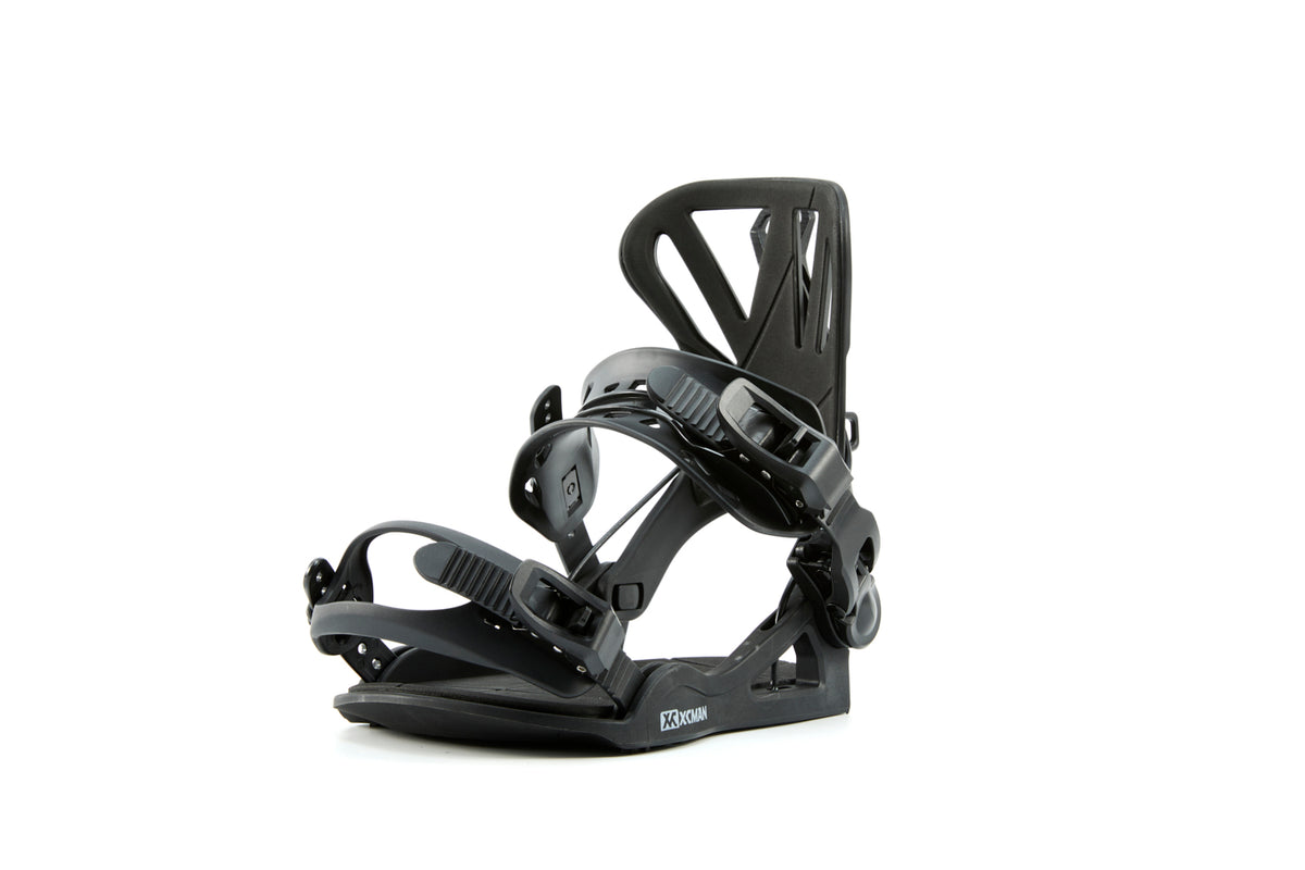 Xcman 360 Seco Pro All-Mountain Snowboard Bindings - Black