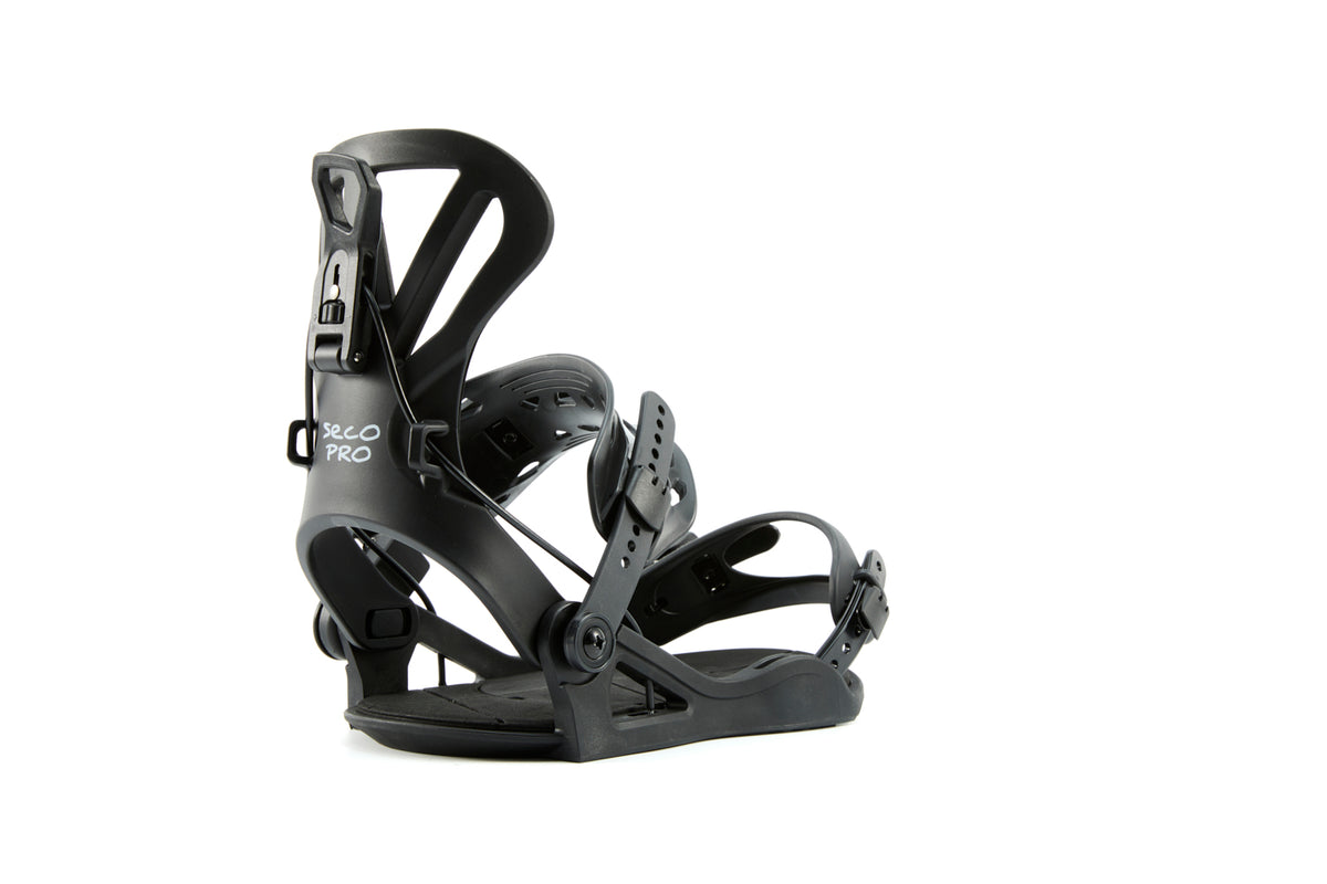 Xcman 360 Seco Pro All-Mountain Snowboard Bindings - Black