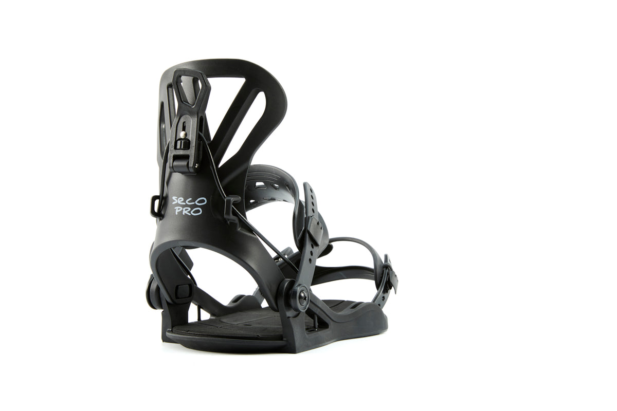 Xcman 360 Seco Pro All-Mountain Snowboard Bindings - Black