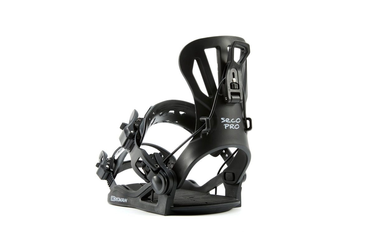 Xcman 360 Seco Pro All-Mountain Snowboard Bindings - Black