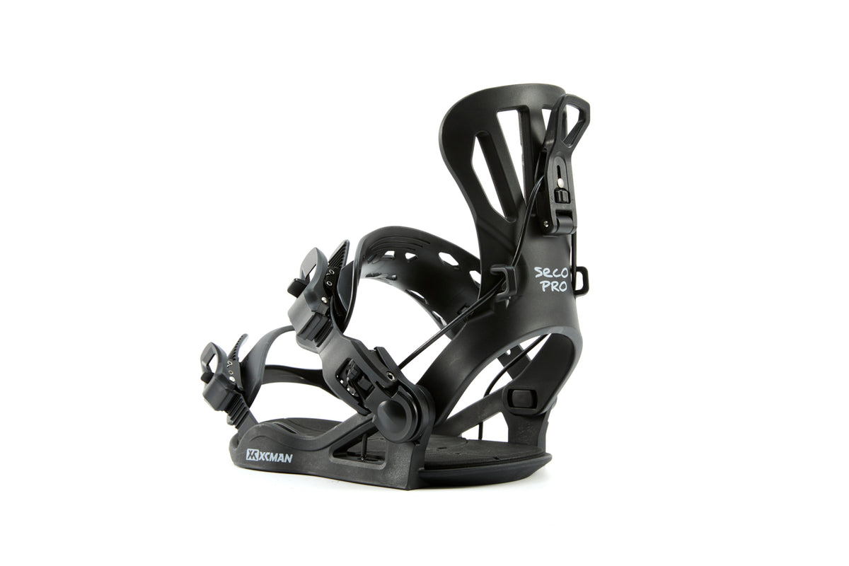 Xcman 360 Seco Pro All-Mountain Snowboard Bindings - Black