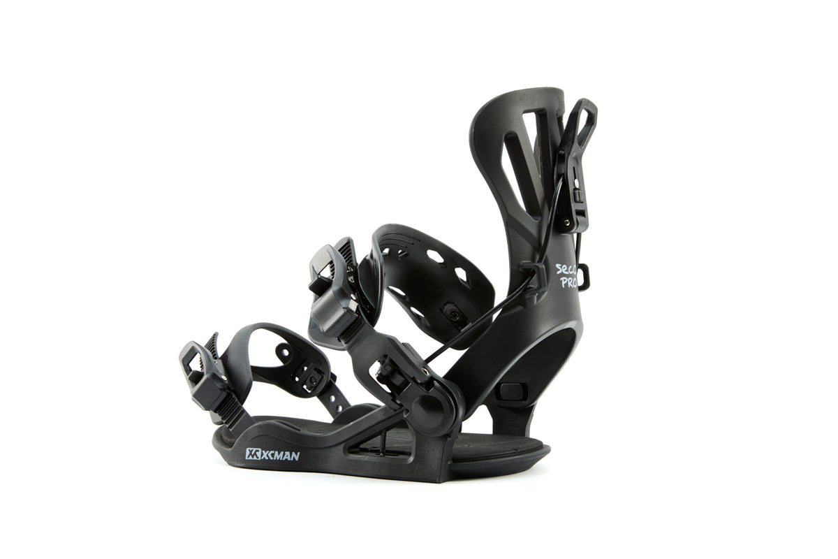 Xcman 360 Seco Pro All-Mountain Snowboard Bindings - Black