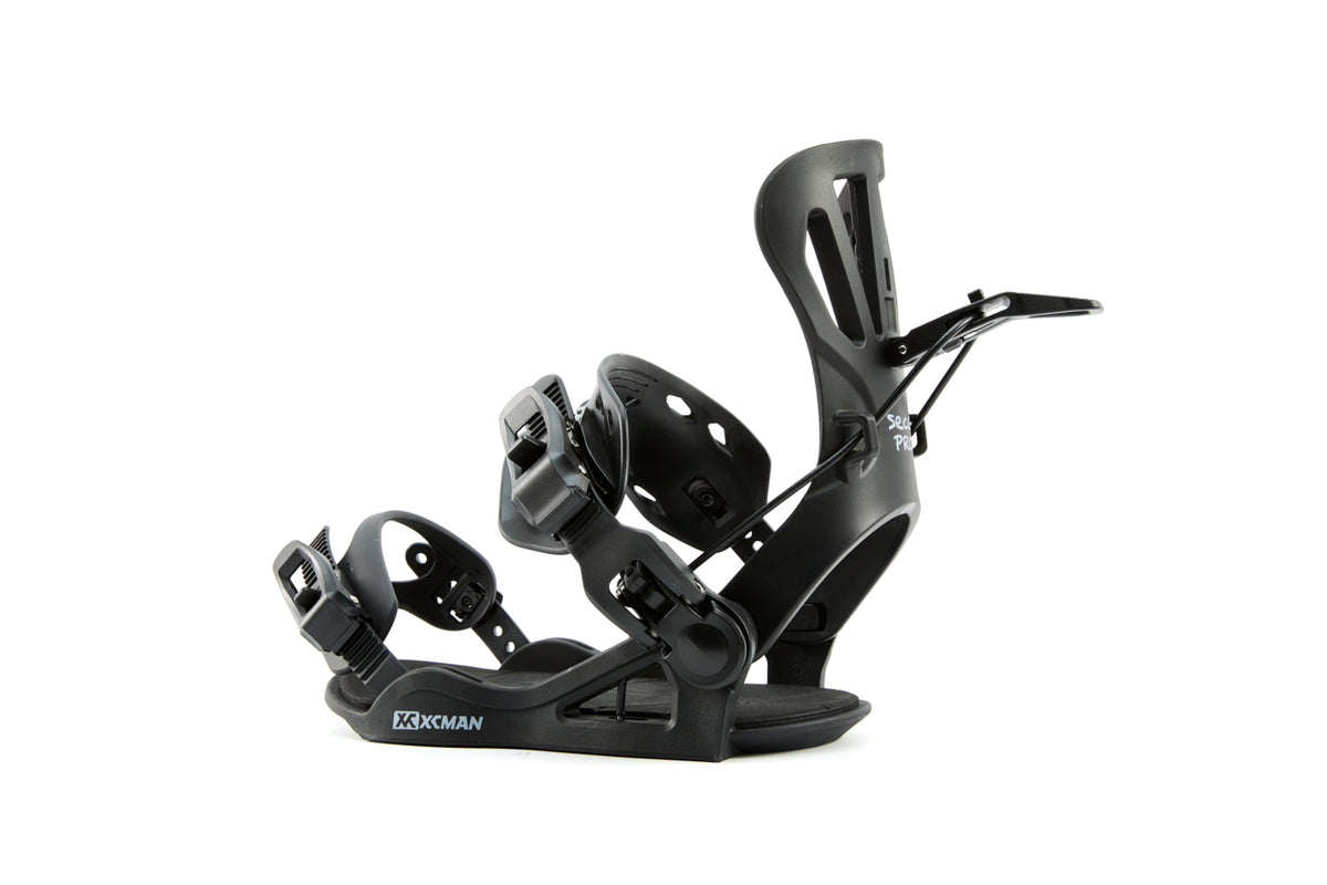 Xcman 360 Seco Pro All-Mountain Snowboard Bindings - Black