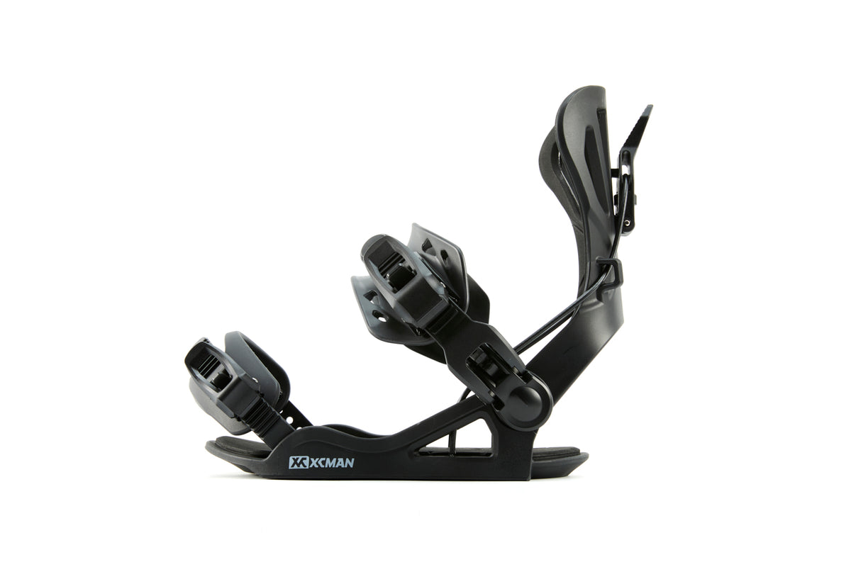 Xcman 360 Seco Pro All-Mountain Snowboard Bindings - Black