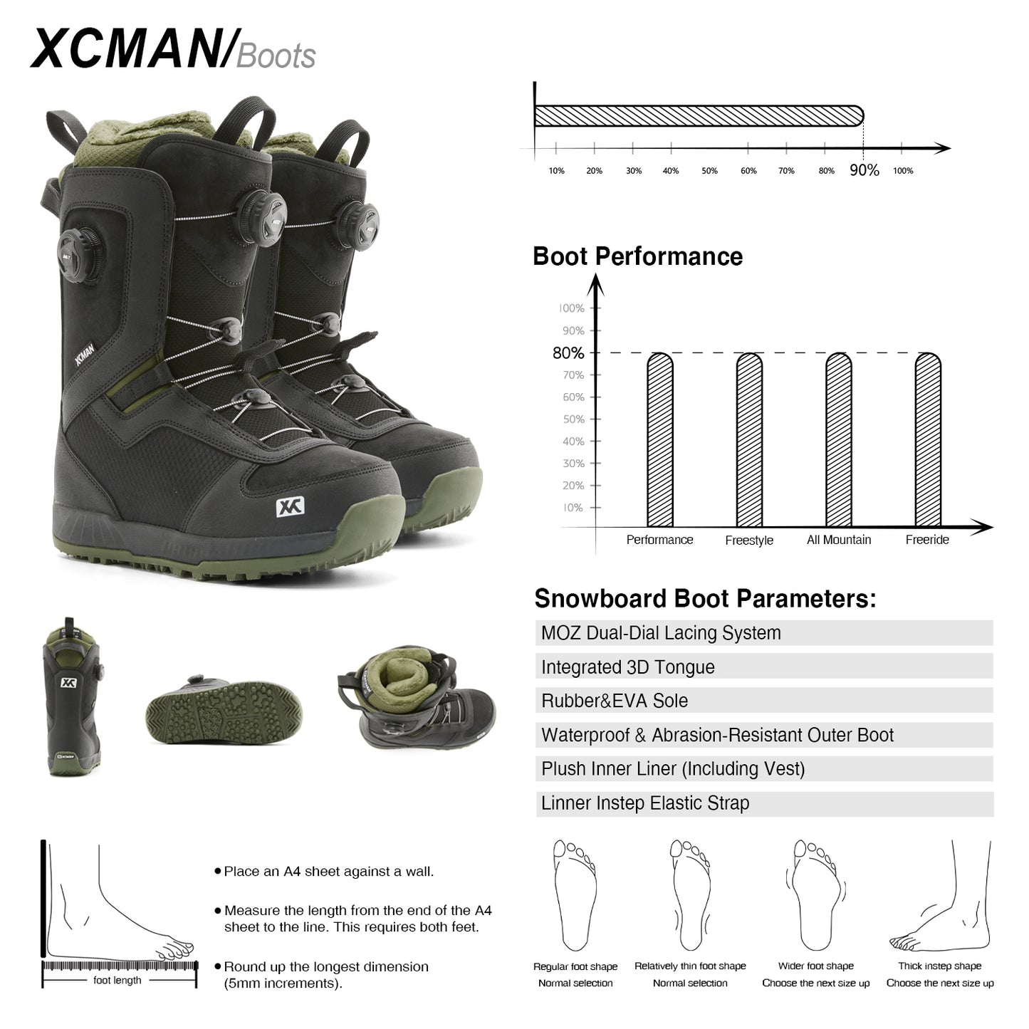Xcman Snowboard Bindings - NOX-Ⅰ