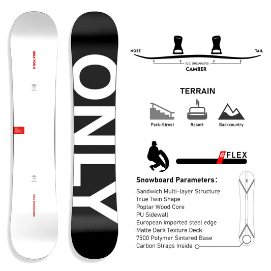 TERROR All Mountain Snowboard ‌ONLY-8.0