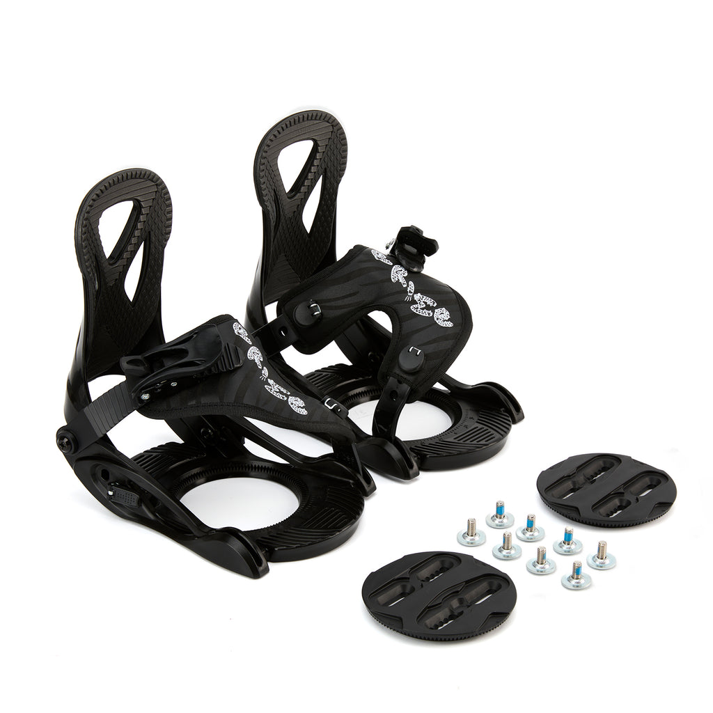 TERROR Kid's Snowboard Bindings-Prime F1-Black
