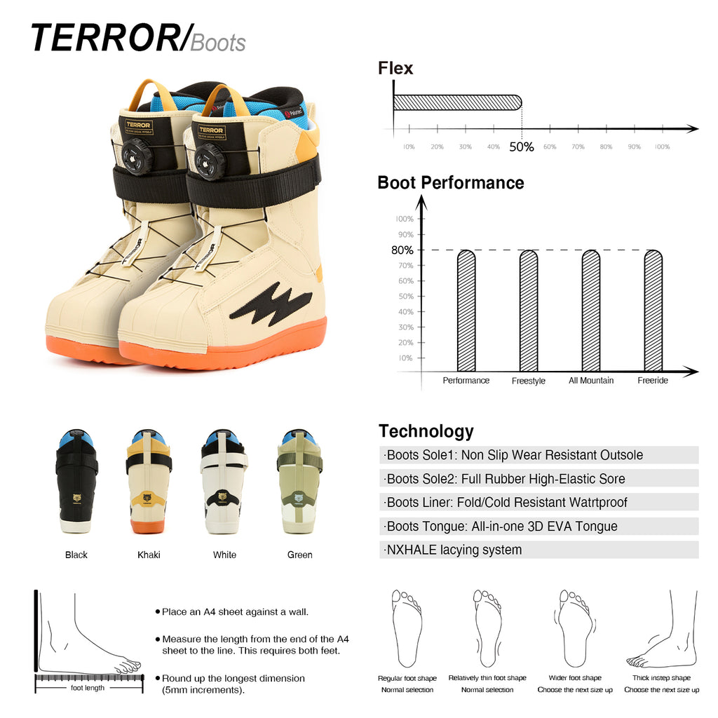 TERROR Snowboard Boots -SD-Kaki