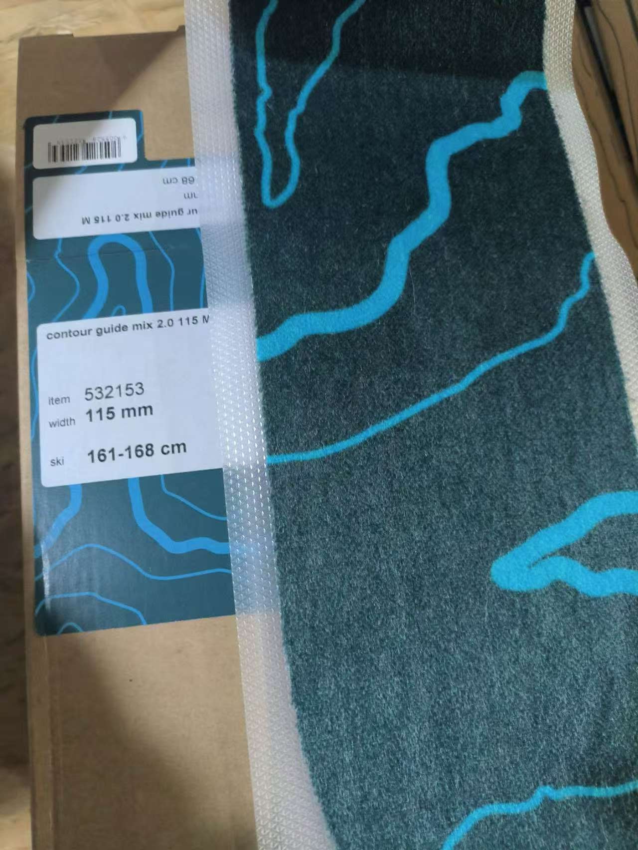 CONTOUR climbing skins guide MIX 2.0 - 65% mohair / 35% nylon - 115mm X 153-160cm
