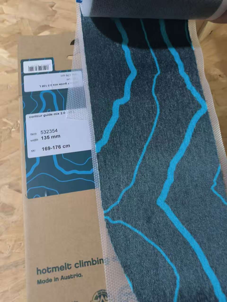 CONTOUR climbing skins guide MIX 2.0 - 65% mohair / 35% nylon - 135mm X 161-168cm