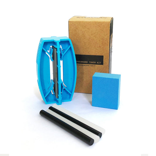 XCMAN Complete Ski Snowboard Side Edge Sharpener Care Tuner Kit with Gummy Stone ,PTEX Base Repair Candle