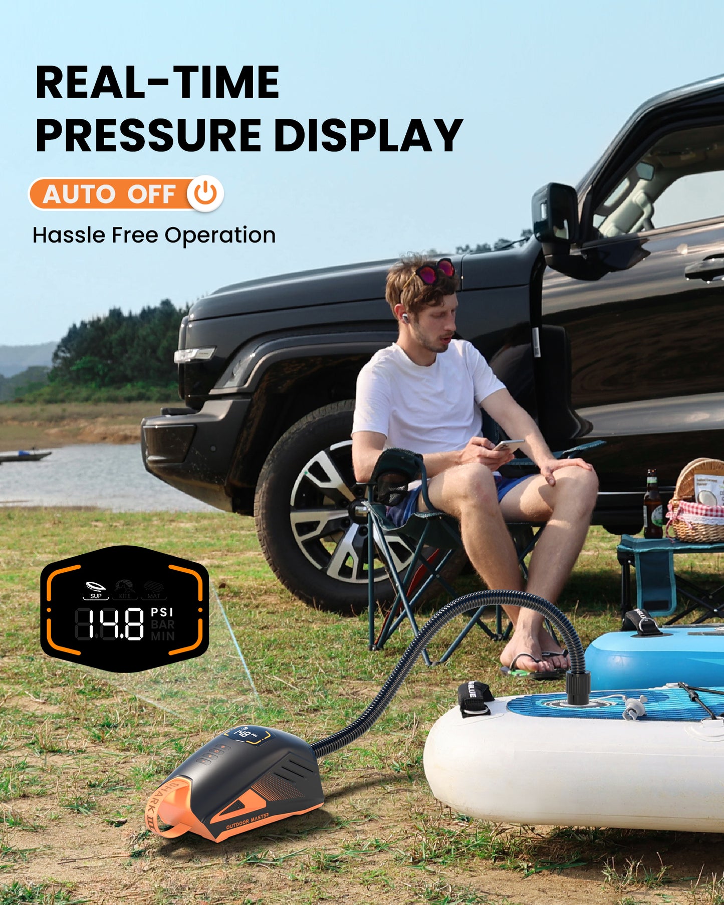 Outdoor Master Shark 3 Rechargeable Electric Sup Pump