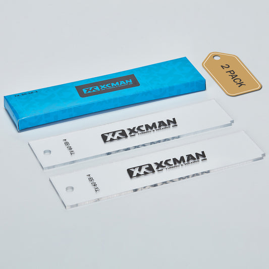 XCMAN Alpine Ski Freeride & Snowboard Base Wax Plastic Scraper 2pcs