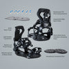 Included hardware, EVA dampening pads, and universal mounting discs for XCMAN 360 Seco snowboard bindings