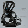 XCMAN 360 Seco Pro All-Mountain Snowboard Bindings, Black